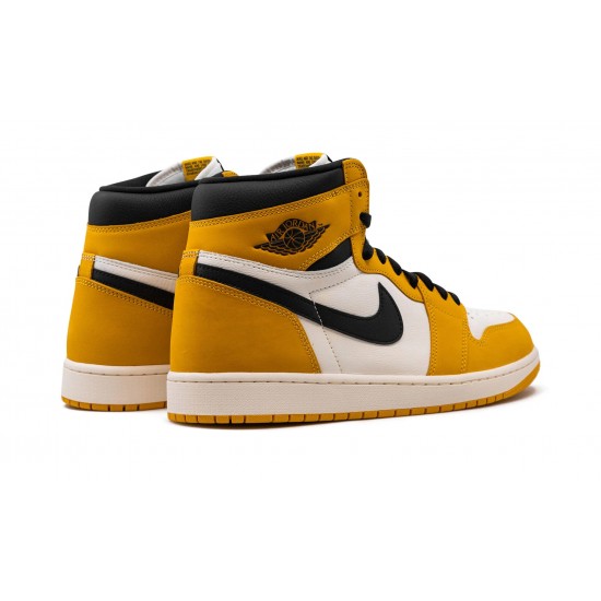 Nike Air Jordan 1 Retro High Mens OG Yellow Ochre DZ5485-701 Shoes