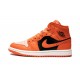 Nike Air Jordan 1 SE Mid Womens Orange  Black DM3381-600 Shoes