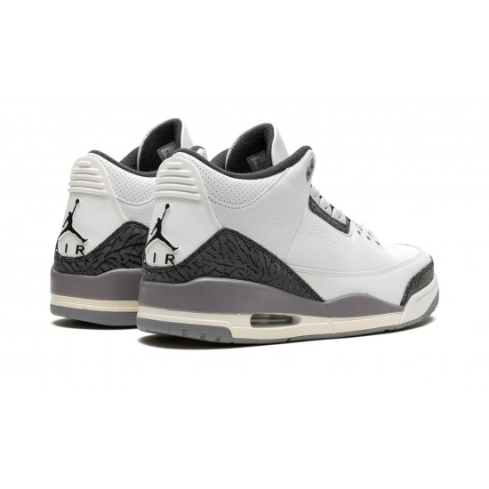 Nike Air Jordan 3 Mens Cement Grey CT8532-106 Shoes