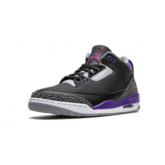 Nike Air Jordan 3 Mens Retro Court Purple CT8532-050 Shoes