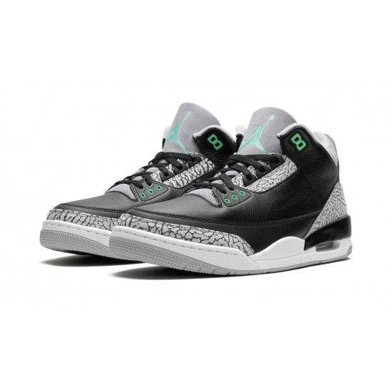 Nike Air Jordan 3 Mens Retro Green Glow CT8532-031 Shoes