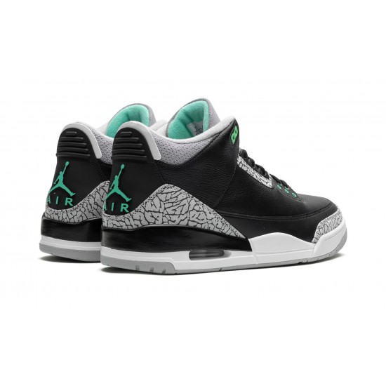 Nike Air Jordan 3 Mens Retro Green Glow CT8532-031 Shoes