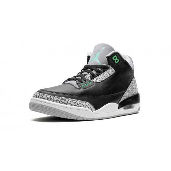 Nike Air Jordan 3 Mens Retro Green Glow CT8532-031 Shoes