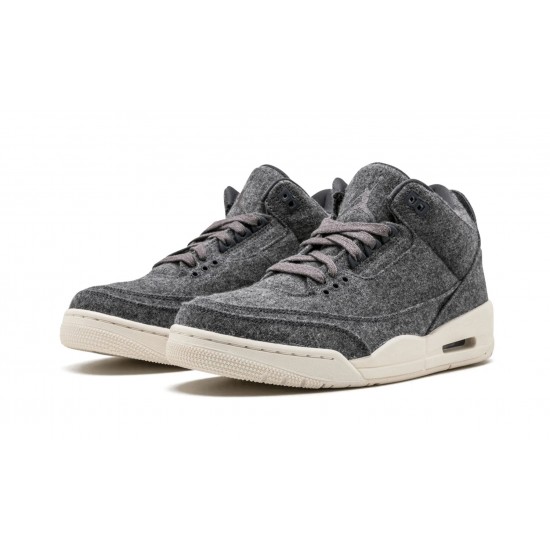 Nike Air Jordan 3 Mens Retro Wool 854263-004 Shoes