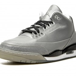 Nike Air Jordan 3 Mens Silver 631603-003 Shoes