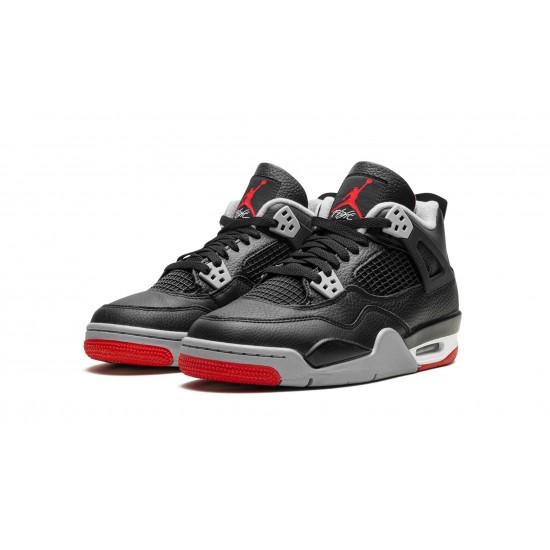 GradeSchool Nike Air Jordan 4 FQ8213-006 Bred Reimagined Shoes