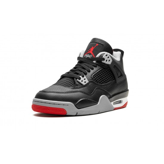 GradeSchool Nike Air Jordan 4 FQ8213-006 Bred Reimagined Shoes