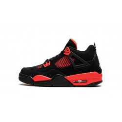 GradeSchool Nike Air Jordan 4 Retro Red Thunder 408452-016 Shoes