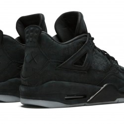 Nike Air Jordan 4 Mens Retro Kaws Black 930155-001 Shoes