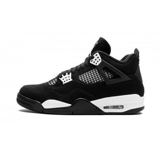 Nike Air Jordan 4 Mens White Thunder Black FQ8138-001 Shoes