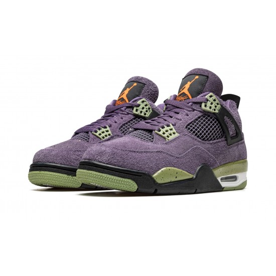 Nike Air Jordan 4 Womens Retro Canyon Purple AQ9129-500 Shoes