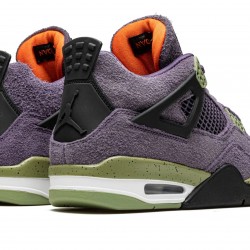 Nike Air Jordan 4 Womens Retro Canyon Purple AQ9129-500 Shoes