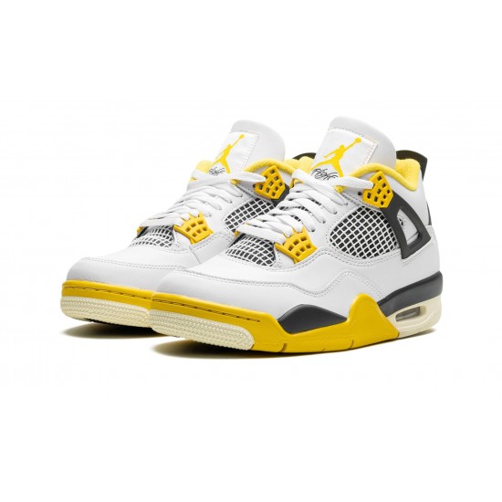 Nike Air Jordan 4 Womens Vivid Sulfur AQ9129-101 Shoes