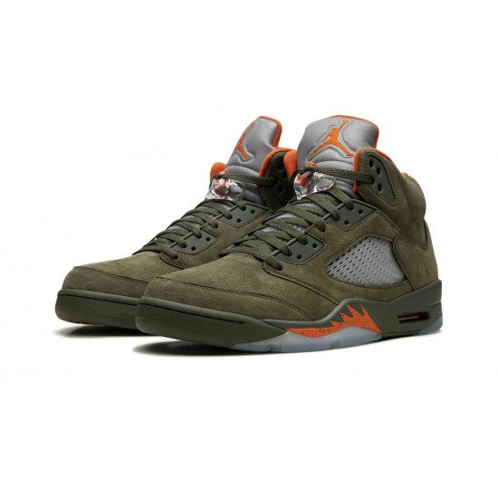 Nike Air Jordan 5 Mens OG Olive DD0587-308 Shoes