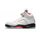 Nike Air Jordan 5 Mens Retro Fire Red Silver Tongue 2020 DA1911-102 Shoes