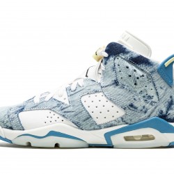 GradeSchool Nike Air Jordan 6 Retro Washed Denim DM9045-100 Shoes