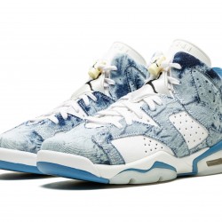 GradeSchool Nike Air Jordan 6 Retro Washed Denim DM9045-100 Shoes