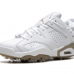 Nike Air Jordan 6 Low Mens Golf White Khaki DV1376-100 Shoes