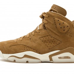 Nike Air Jordan 6 Mens Retro Golden Harvest  Wheat 384664-705 Shoes