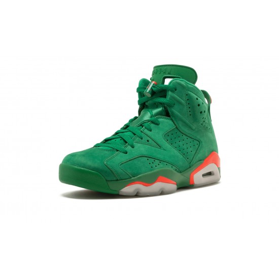 Nike Air Jordan 6 Mens Retro Green Suede Gatorade AJ5986-335 Shoes