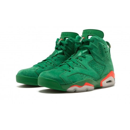 Nike Air Jordan 6 Mens Retro Green Suede Gatorade AJ5986-335 Shoes