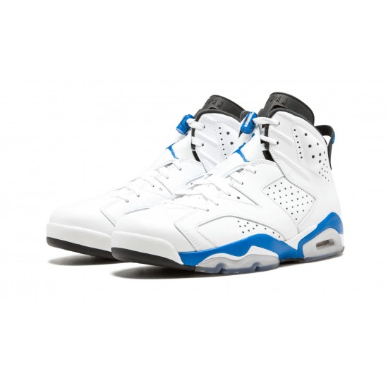 Nike Air Jordan 6 Mens Retro Sport Blue 384664-107 Shoes