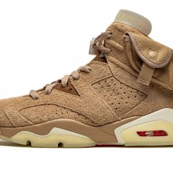 Nike Air Jordan 6 Mens Retro Travis Scott - British Khaki DH0690-200 Sample Shoes