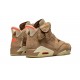 Nike Air Jordan 6 Mens Retro Travis Scott - British Khaki DH0690-200 Sample Shoes