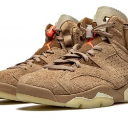 Nike Air Jordan 6 Mens Retro Travis Scott - British Khaki DH0690-200 Sample Shoes