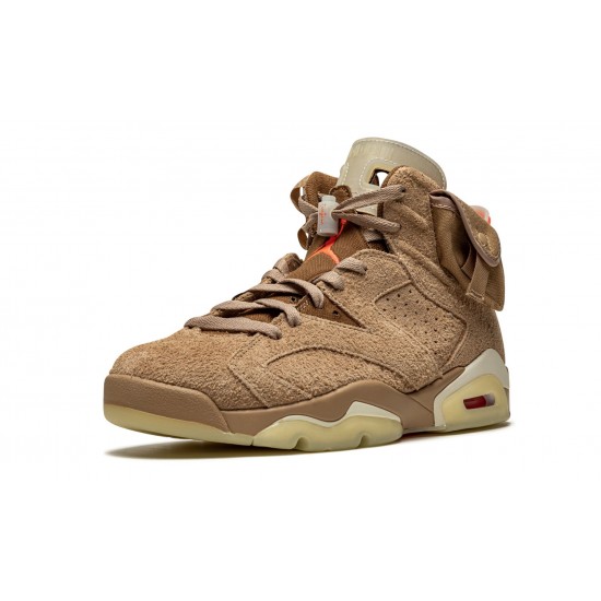 Nike Air Jordan 6 Mens Retro Travis Scott - British Khaki DH0690-200 Sample Shoes