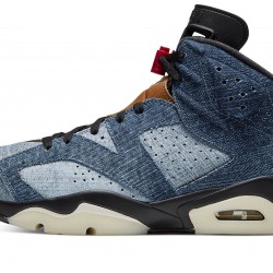 Nike Air Jordan 6 Mens Washed Denim CT5350-401 Shoes