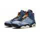 Nike Air Jordan 6 Mens Washed Denim CT5350-401 Shoes