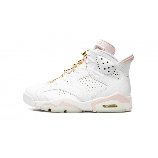 Nike Air Jordan 6 Womens Gold Hoops DH9696-100 Shoes