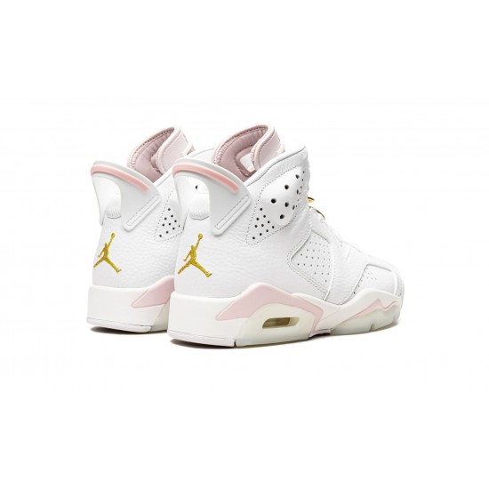 Nike Air Jordan 6 Womens Gold Hoops DH9696-100 Shoes