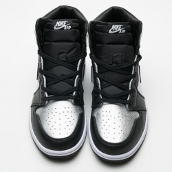 Air Jordan 1 High "Silver Toe" Black Silver CD0461-001