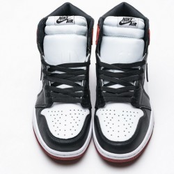 Air Jordan 1 Retro High "Satin Black Toe" Black Red CD0461-016