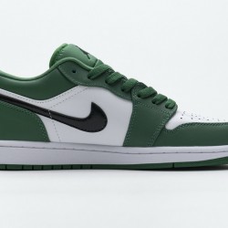 Air Jordan 1 Low "Pine Green" White Green 553558-301