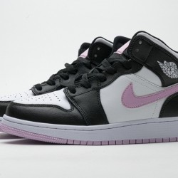 Air Jordan 1 Mid GS "Arctic Pink" Black Pink White 555112-103