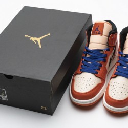 Air Jordan 1 Mid SE "Team Orange" Orange White 852542-800