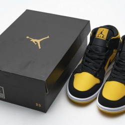 Air Jordan 1 Mid "University Gold" Black Yellow CD6759-007