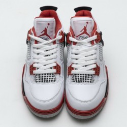 Air Jordan 4 Retro "Fire Red" White Black Red 308497-110