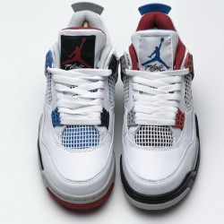 Air Jordan 4 Retro "What The 4" White Red Blue CI1184-146