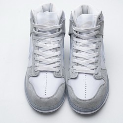 Slam Jam x Nike SB Dunk High "White Platinum" Gery White DA1639-100