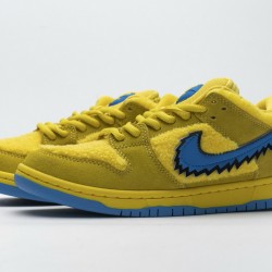 Grateful Dead x Nike SB Dunk Low Pro QS "Yellow Bear" Yellow Blue CJ5378-700