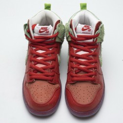 Nike SB Dunk High "Strawberry Cough" Red Green CW7093-600