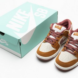 Nike SB Dunk Low Pro "Dark Russet Cedar" Orange White BQ6817-202