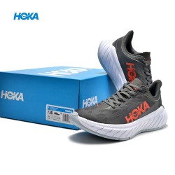 Hoka One One Carbon X2 Black Red White Women Men Running Shoes