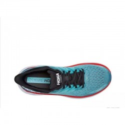 Hoka One One Clifton 8 Blue Black Orange White Women Men Running Shoes