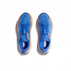 Hoka One One Clifton 9 Deep Blue Orange Women Men Running Shoes