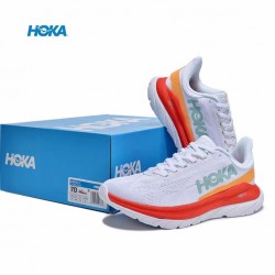 Hoka One One Mach 4 White Red Grey Women Men Running Shoes